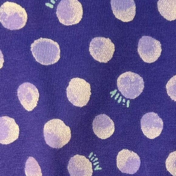 Lilly Pulitzer Polka Dot Winslow Dress, Stretch Jersey, Logo Pattern, Size M - Picture 5 of 8